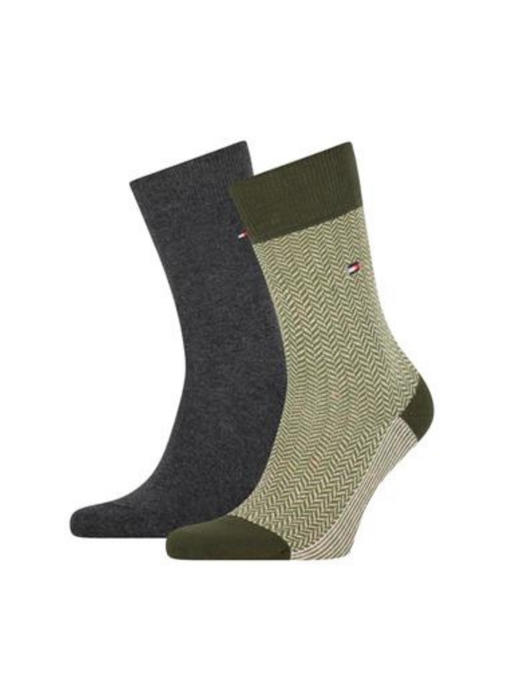 Tommy Hilfiger Men Seasonal Sock 2-pack - Olive